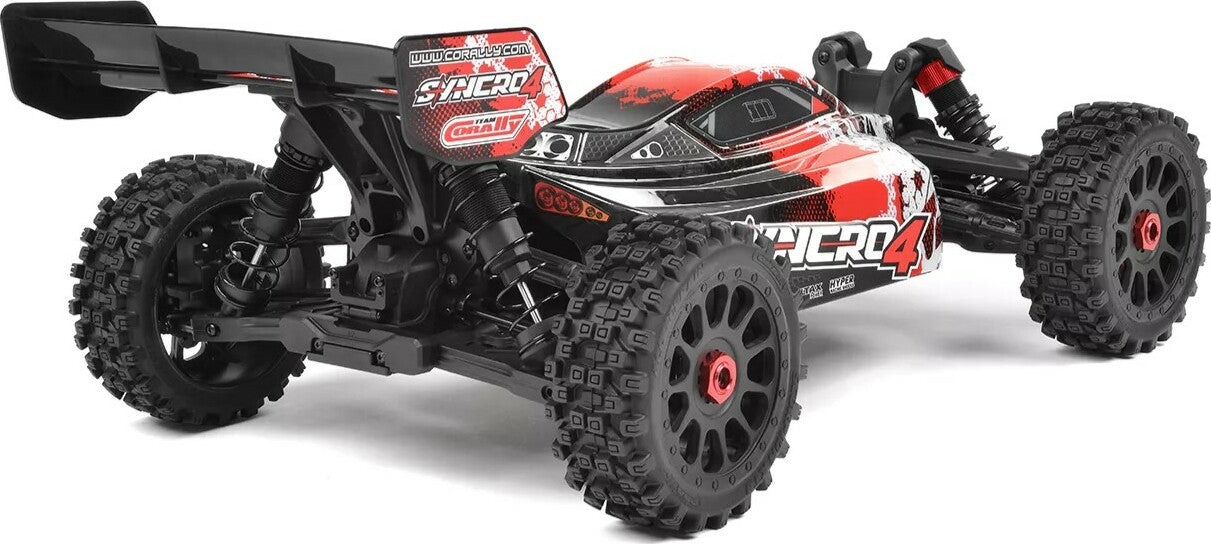 Syncro-4 1/8 4S Brushless Off Road Buggy, RTR, Red