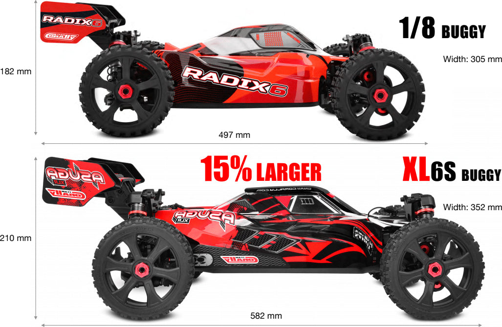 Asuga XLR 6S RTR - Red