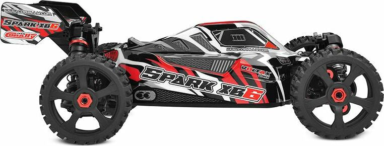 Spark XB6 1/8 6S Basher Buggy, ROLLER, Red