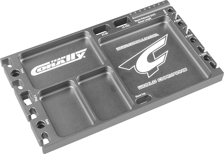 CNC Aluminum Multi-Purpose Ultra Parts Tray; Titanium