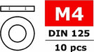 Washer M4 - Galvanized Steel - 10 pcs