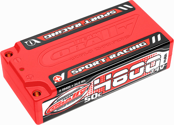 4800mAh 7.4v 2S 50C Hardcase Sport Racing Shorty Lipo