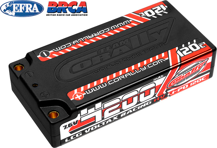 4200mAh 7.6v 2S 120C Voltax LCG Shorty Hardcase Lipo