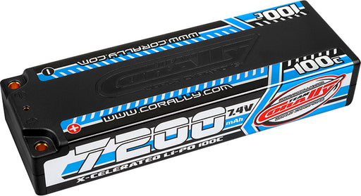 7200mAh 7.4v 2S 100C X-Celerated Hardcase Lipo