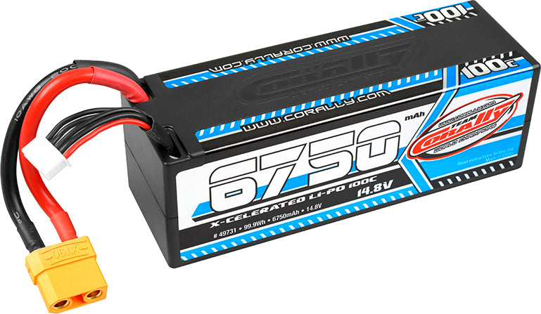 6750mAh 14.8v 4S 100C X-Celerated Hardcase Lipo