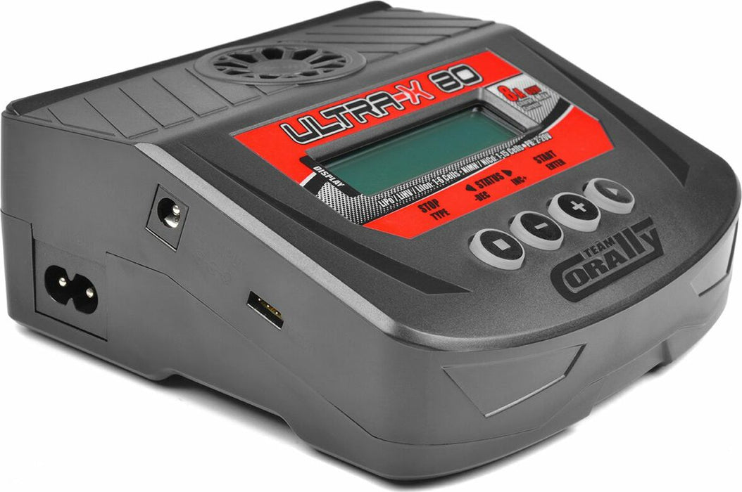 Ultra-X 80 AC/DC Balance Charger, 80W, 1-6S Lixx, 1-15