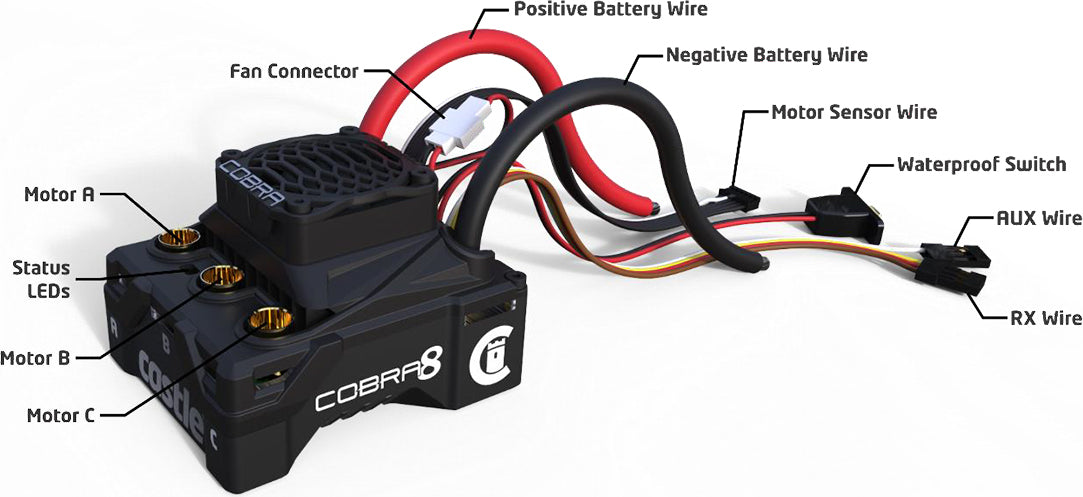 Cobra 8, 25.2V ESC 