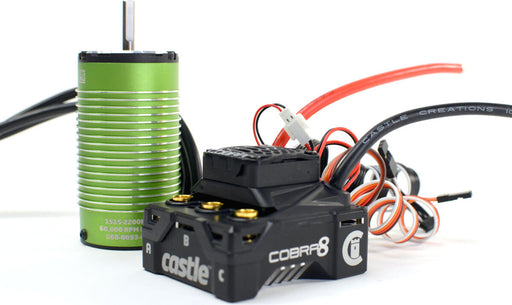 Cobra 8, 25.2V ESC with 1515- 2200kV V2 Sensored Motor Combo