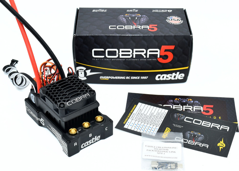 Cobra 5, 8S, 33.6V ESC, 20A PEAK BEC