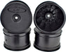 Speedline Buggy Wheels-Assoc B6-B64/TLR22-22-4/Rear/Blk/4pc