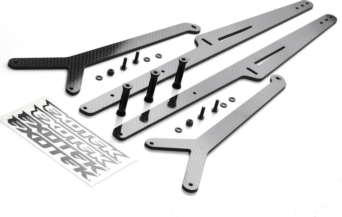 22S Ladder Wheelie Bar Set, Carbon Fiber, Extra Long