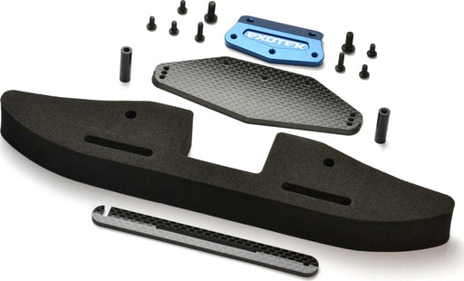 DRAG SLASH FRONT BUMPER SET alloy, cf and foam with GNSS