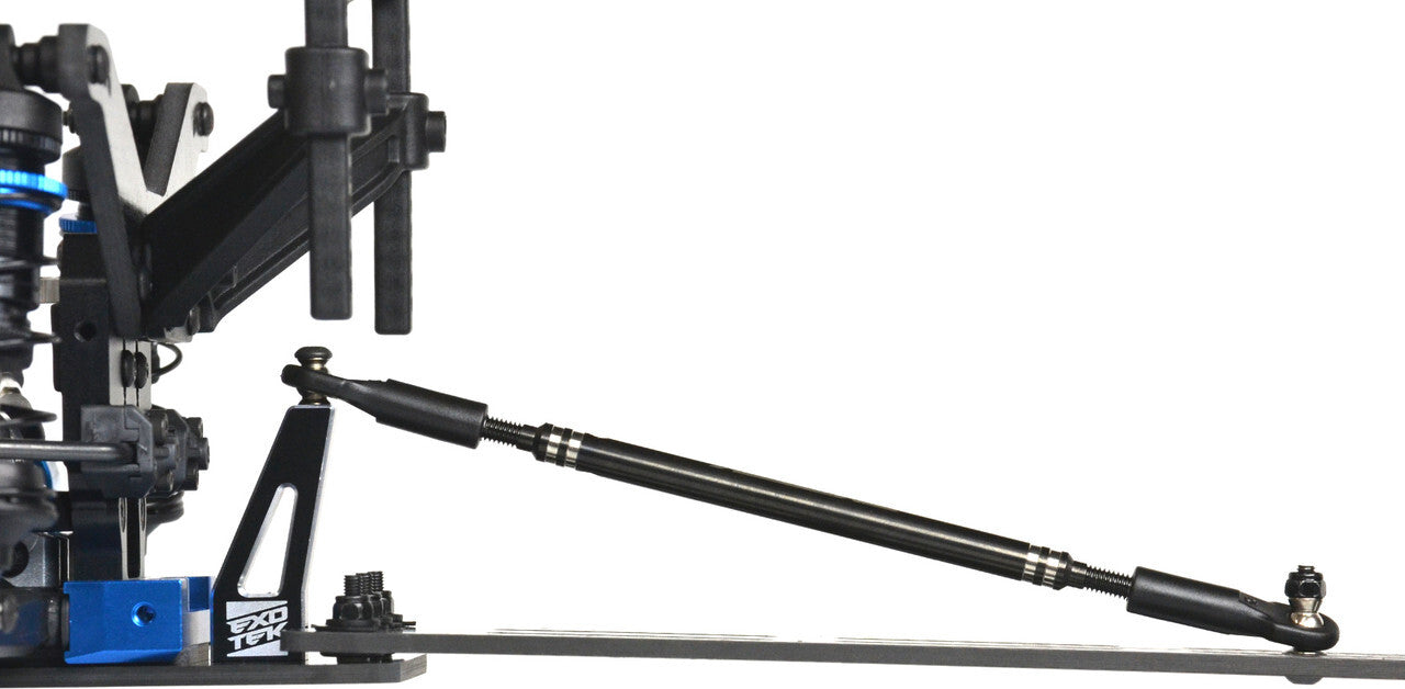 DR10M PRO WHEELIE BAR SET 3mm cf with single wheel style