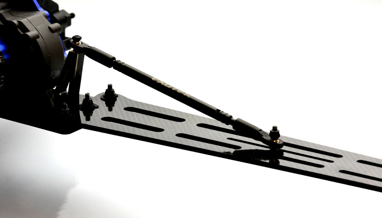 Drag Slash Pro Wheelie Bar Set 3mm CF with Single Wheel Style