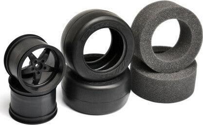 Twister Pro Drag Tire & Wheel Set w/ Firm Foam, 1 pair