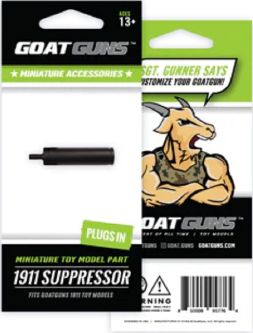 Mini 1911 Suppressor, Black, for 1911 Models