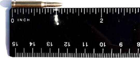 Mini .50 Cal Dummy Brass Rounds, for .50 Cal Models
