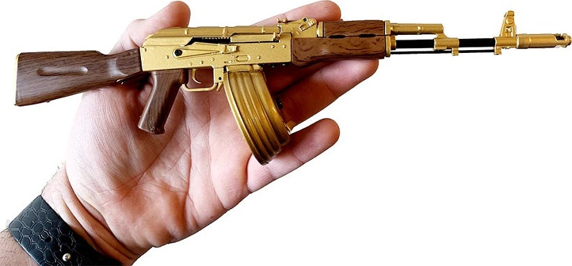 Mini Gold AK Drum Magazine, Fits AK47 Models