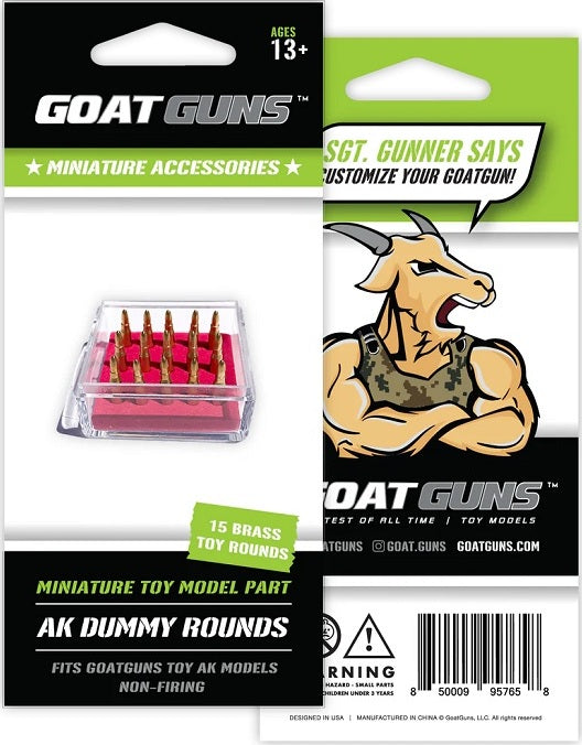 Mini AK Dummy Brass Rounds, for AK47 Models