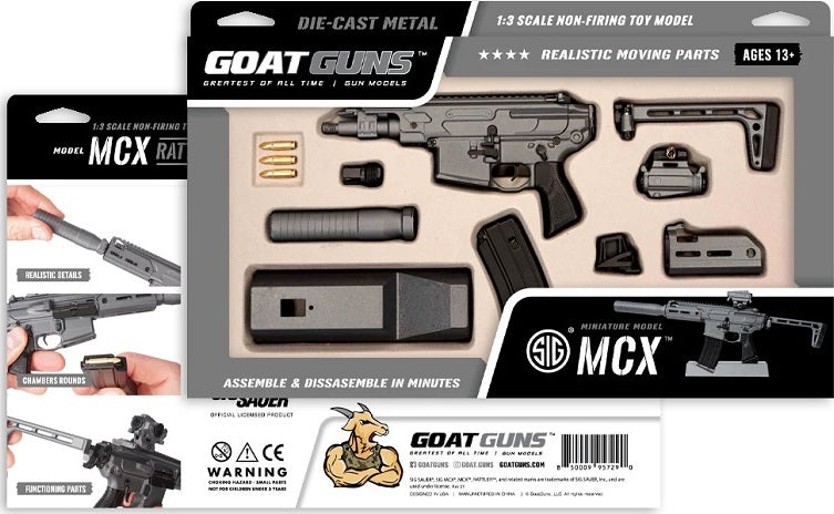 1/3 Scale Die Cast Sig Sauer MCX Model, Grey