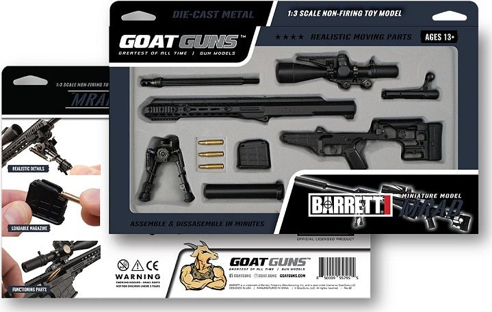 1/4 Scale Die Cast Barrett MRAD MK22 Model, Black