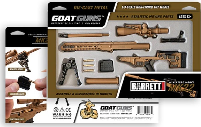 1/4 Scale Die Cast Barrett MK22 Model, Tan