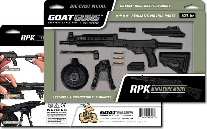 1/3 Scale Die Cast RPK-16 LMG Model, Black