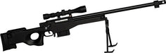 1/4 Scale Die Cast Sniper Rifle Model, Black