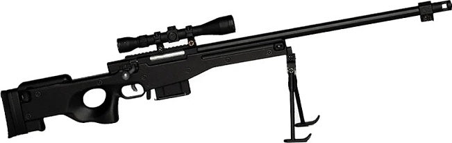 1/4 Scale Die Cast Sniper Rifle Model, Black