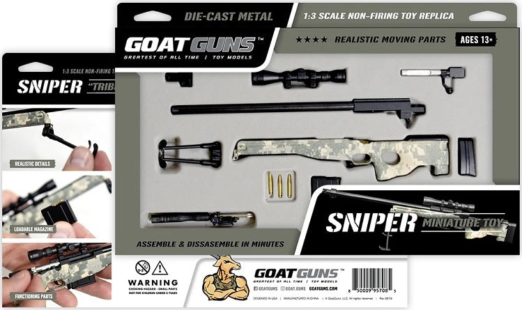 1/4 Scale Die Cast Sniper Rifle Model, Camo