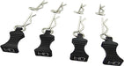 1/10 Black Alum EZ Pulls, 4pcs and Body Clips (8pcs)