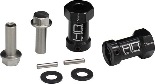 15mm Wheel Hub Extensions w/ 12mm Hex, for Axial SCX