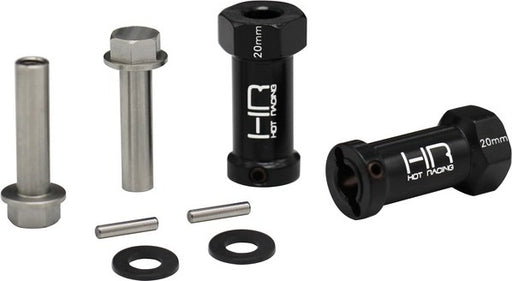 20mm Wheel Hub Extensions w/ 12mm Hex, for Axial SCX