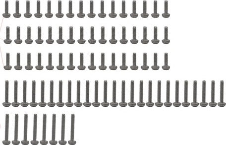 M1.4 Stainless Steel Full Screw Set, (81pcs) SCX24