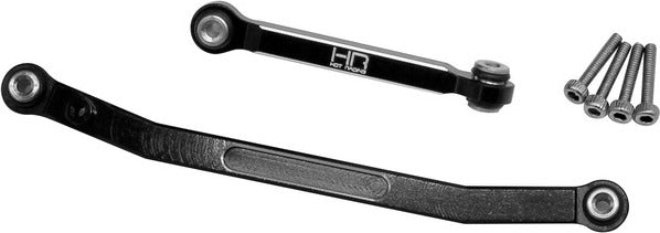 Black Aluminum Fix Link Tight Tolerance Steering Rod, SCX24