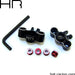 Black Aluminum Knuckles, 1/16 (Red Screw)