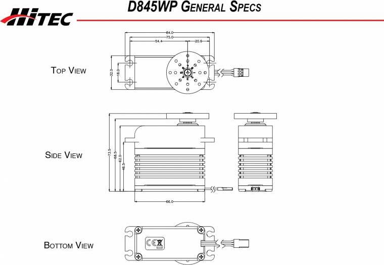 D-845WP 32-Bit, Monster Torque Waterproof, Steel Gear Servo