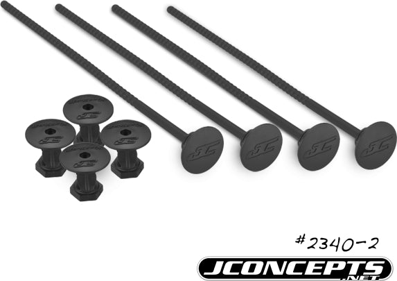1/10th Off-Road Tire Stick, Holds 4 Mounted Tires, Black