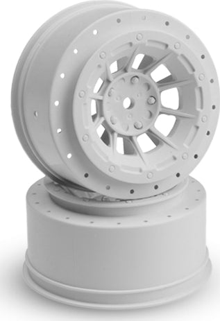 Hazard, Wheel, White, 2pcs, Fits Tekno SCT410SL, Losi Ten