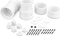 Tribute-2.6x3.6" Monster Truck wheel w/ adaptors-White