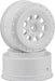 9-Shot 12mm Hex, +3mm Offset Wheel, White, 2pcs