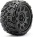 1/8 SGT 3.8 King Cobra Tires Mounted on Black Claw Rims,