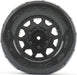 1/10 MT 2.8 Super Sonic Tires Mounted on Black Claw Rims,