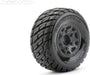 1/10 SC Rockform Tires Mounted on Black Claw Rims, Medium