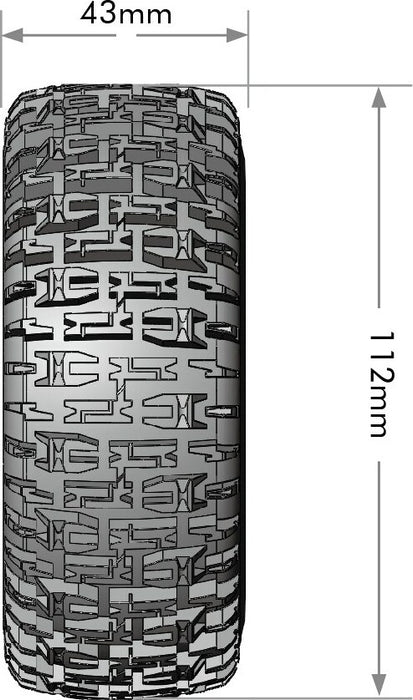 SC-Pioneer 1/10 Short Course Tires, Soft, 12, 14 & 17mm
