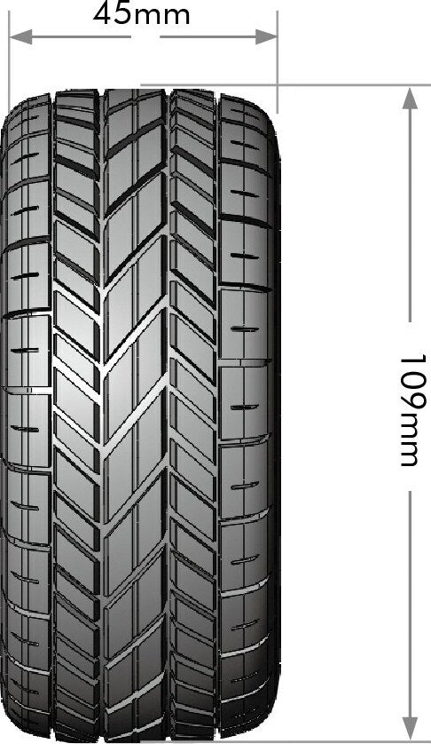 SC-Rocket M Oval Track 1/10 Short Course Tires, Super