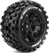 MFT X-Mcross Sport Monster Truck Tires, 24mm Hex, Mounted