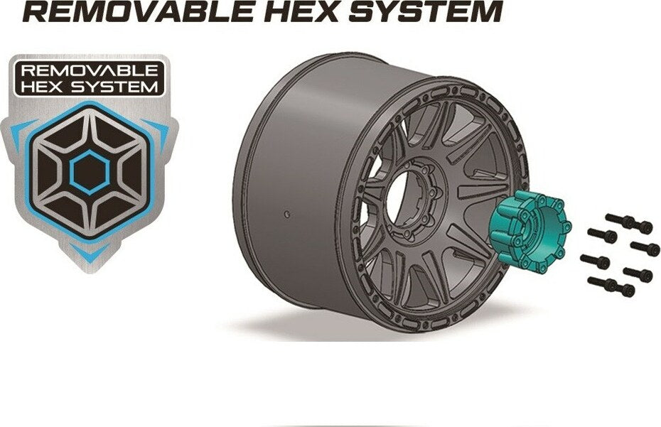 MT-Uphill Speed 1/8 Monster Truck Tires, 0" & 1/2" Offset,