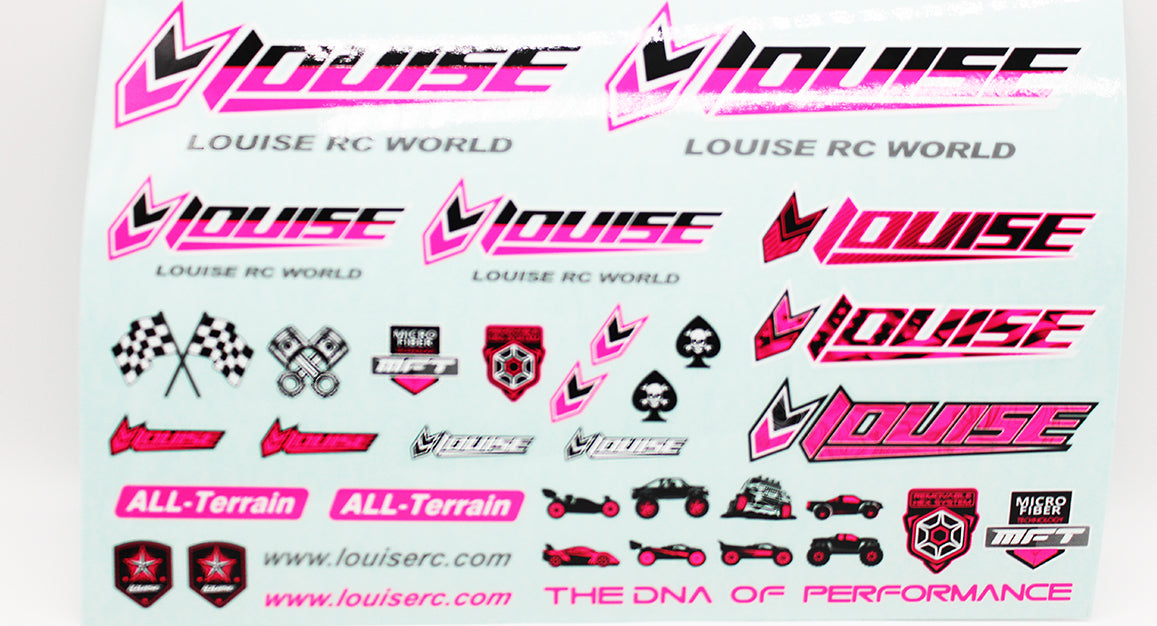 Louise RC Sticker Sheet-Pink