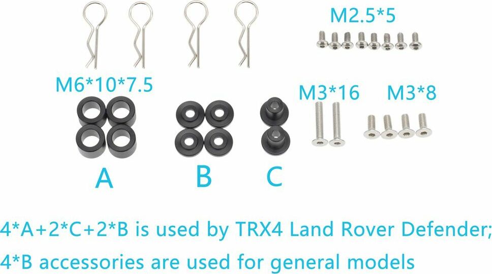 Adjustable Magnetic Body Post Mount for TRX-4 Rock Crawler